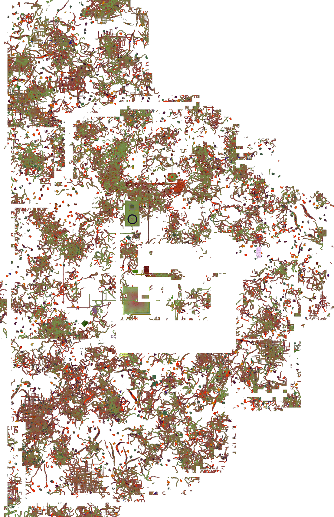 Minecraft-Karte der Höhlen