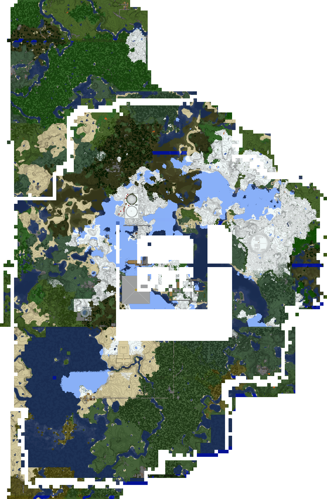 Minecraft-Karte am Tag